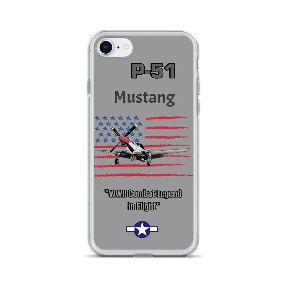 WWII Mustang Clear Case for iPhone
