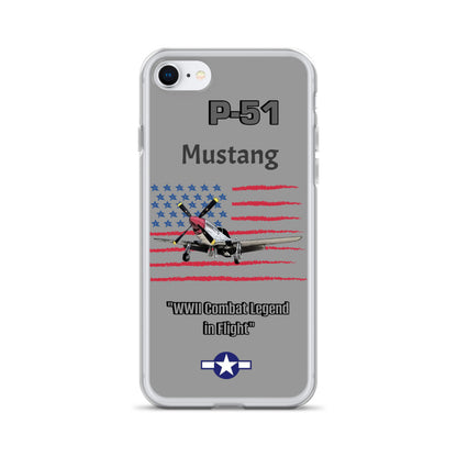 WWII Mustang Clear Case for iPhone