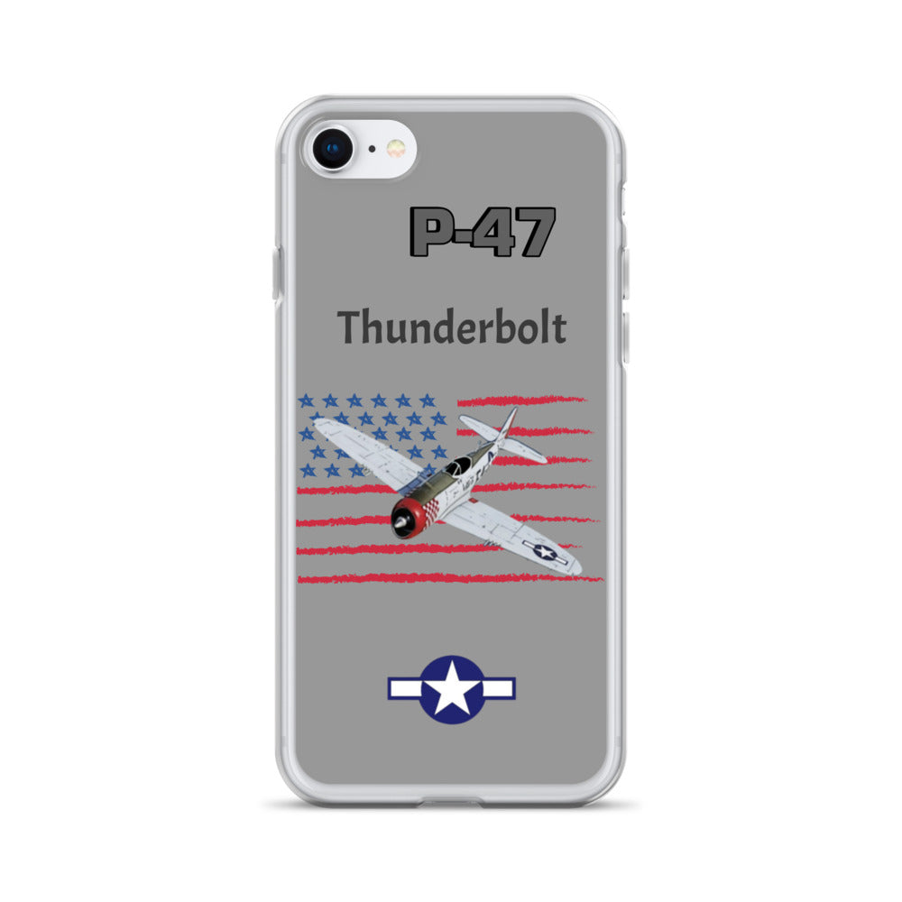 WWII Thunderbolt Patriot Clear Case for iPhone