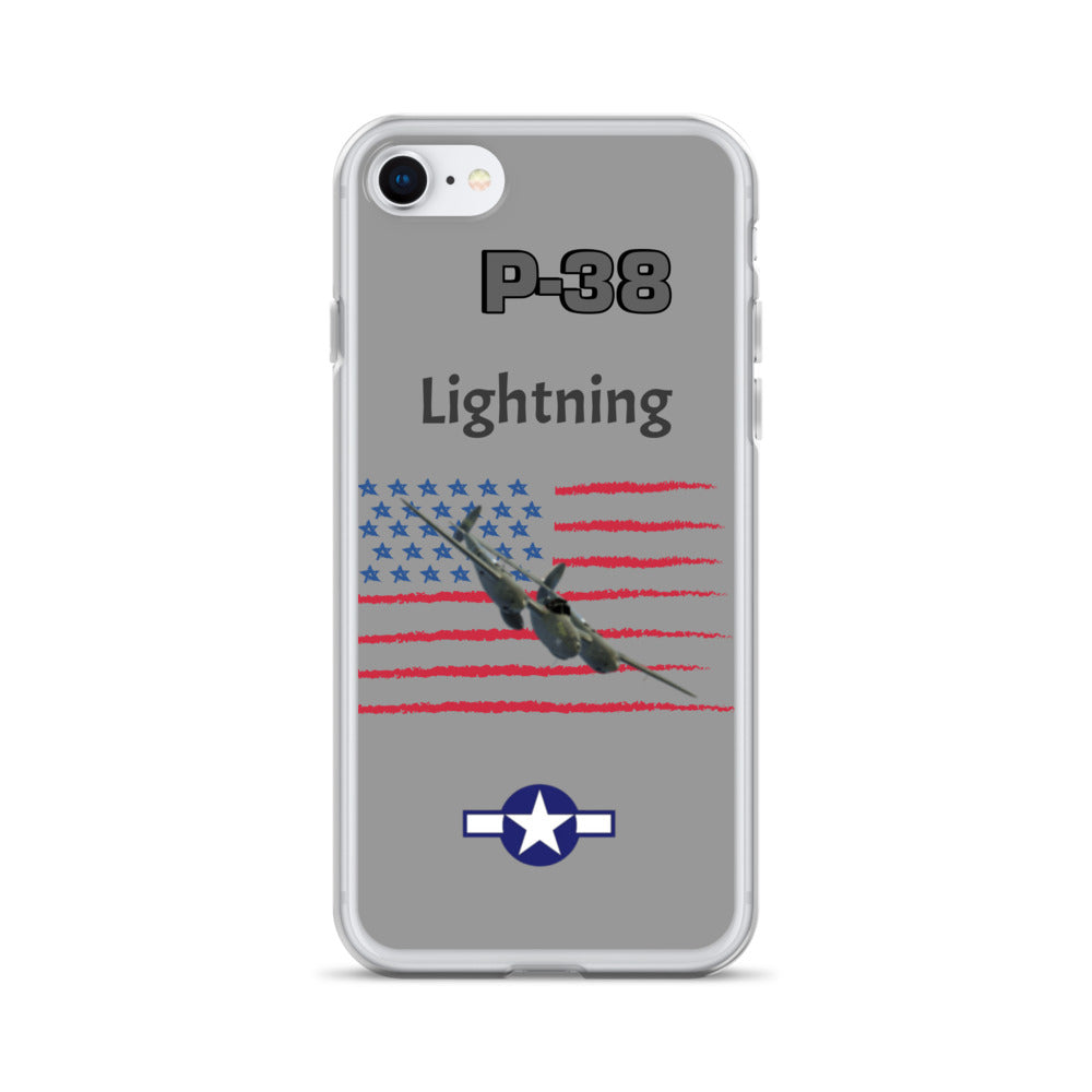 WWII Lightning Patriot Clear Case for iPhone