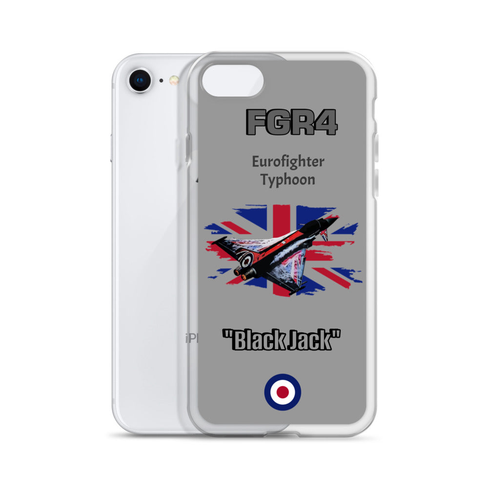 Black Jack Typhoon Clear Case for iPhone