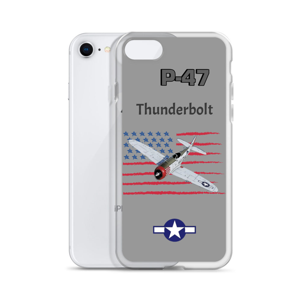 WWII Thunderbolt Patriot Clear Case for iPhone