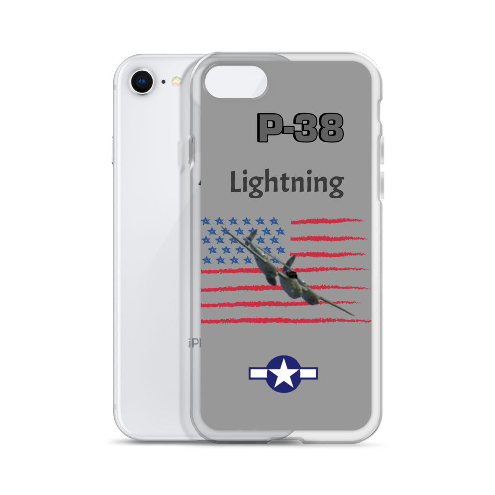 WWII Lightning Patriot Clear Case for iPhone