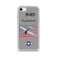 WWII Thunderbolt Patriot Clear Case for iPhone