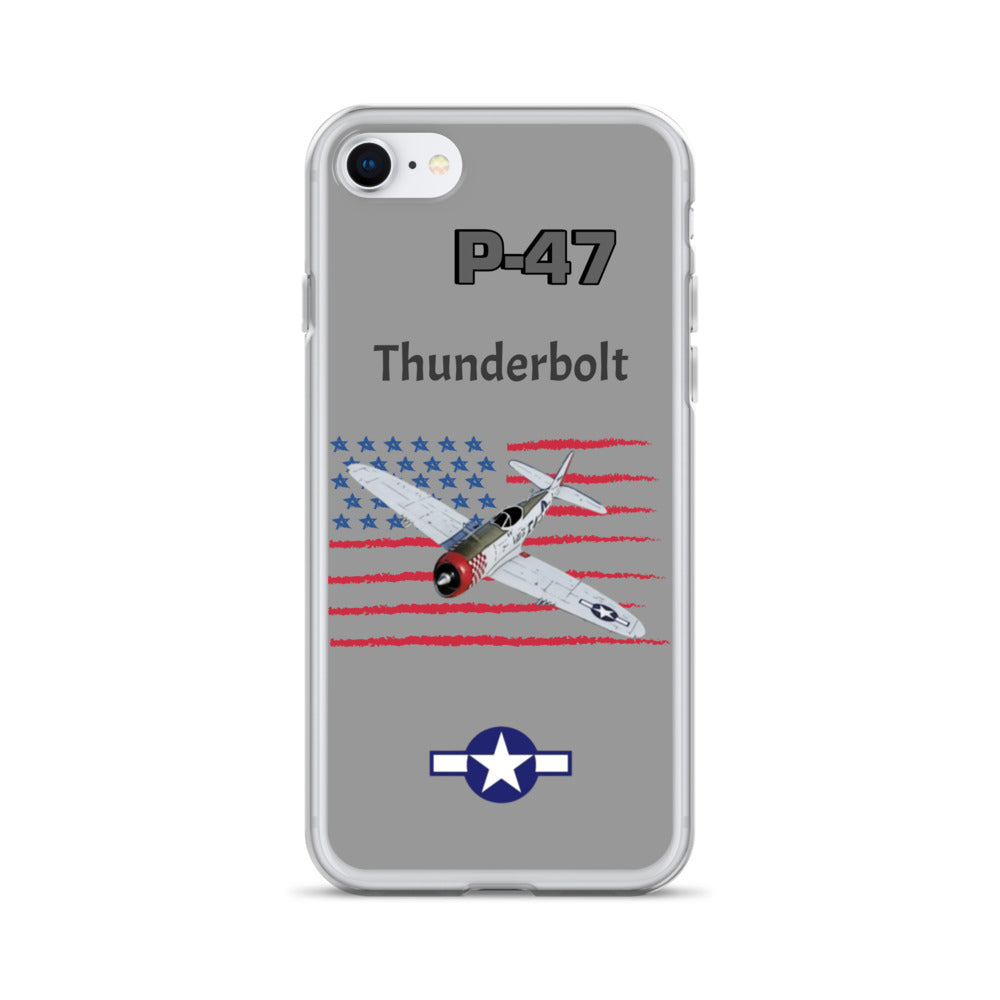 WWII Thunderbolt Patriot Clear Case for iPhone