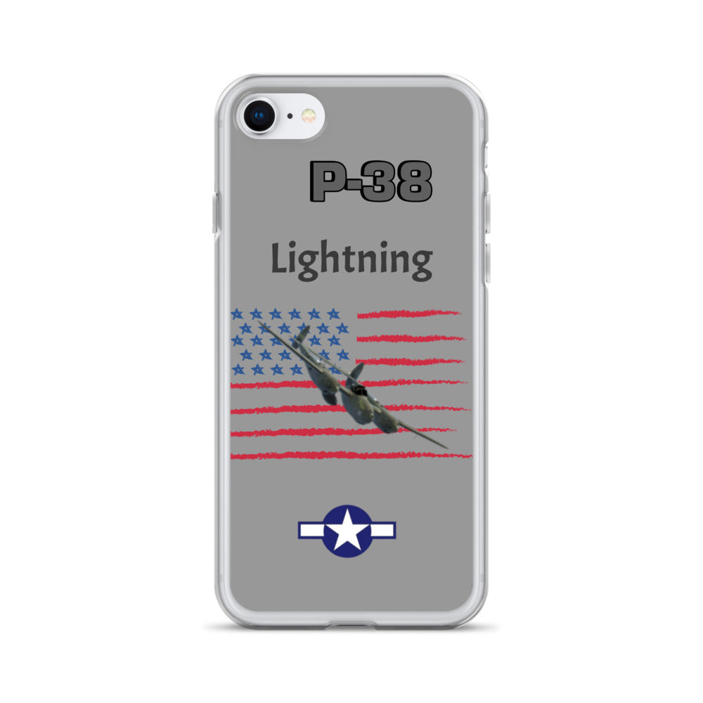 WWII Lightning Patriot Clear Case for iPhone