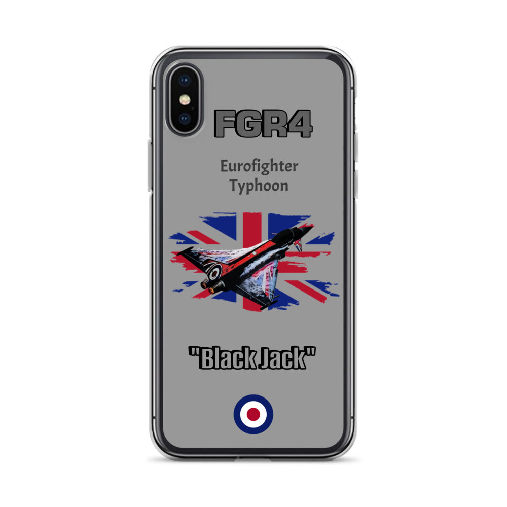 Black Jack Typhoon Clear Case for iPhone