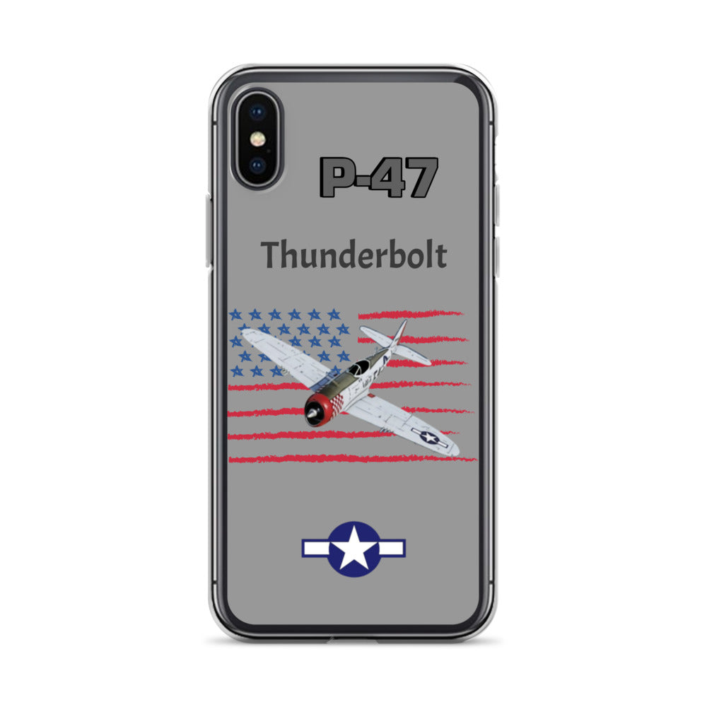 WWII Thunderbolt Patriot Clear Case for iPhone