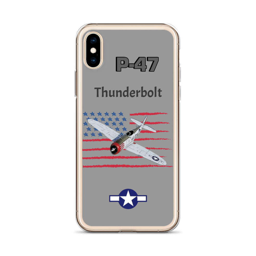WWII Thunderbolt Patriot Clear Case for iPhone