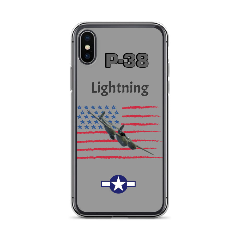 WWII Lightning Patriot Clear Case for iPhone
