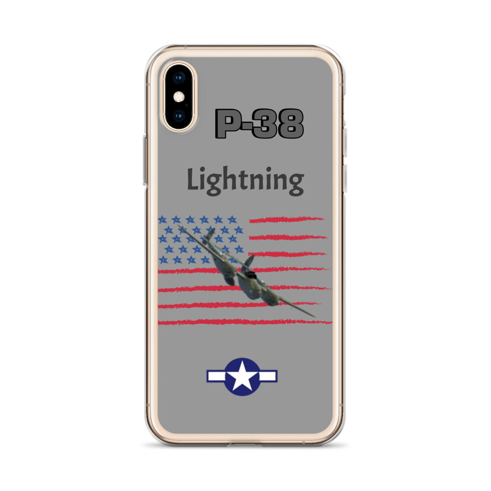 WWII Lightning Patriot Clear Case for iPhone