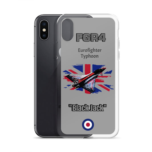 Black Jack Typhoon Clear Case for iPhone