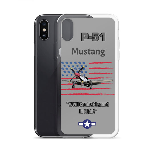 WWII Mustang Clear Case for iPhone