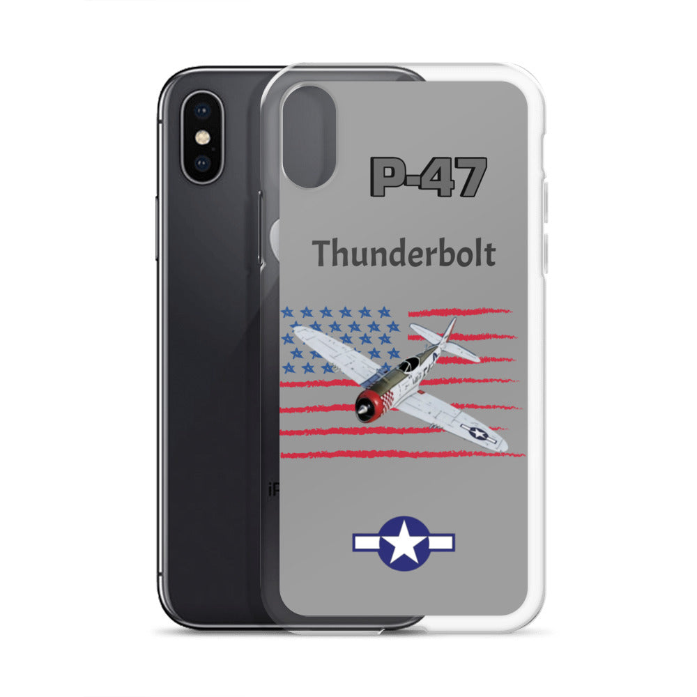 WWII Thunderbolt Patriot Clear Case for iPhone