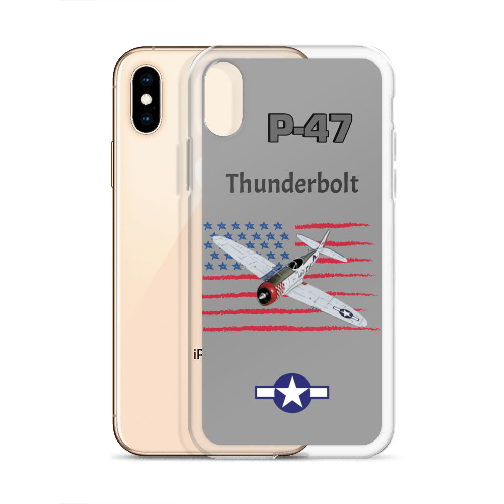 WWII Thunderbolt Patriot Clear Case for iPhone