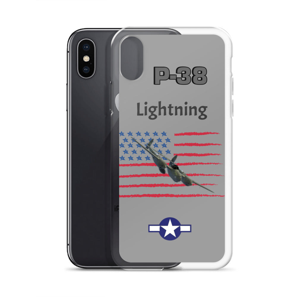 WWII Lightning Patriot Clear Case for iPhone
