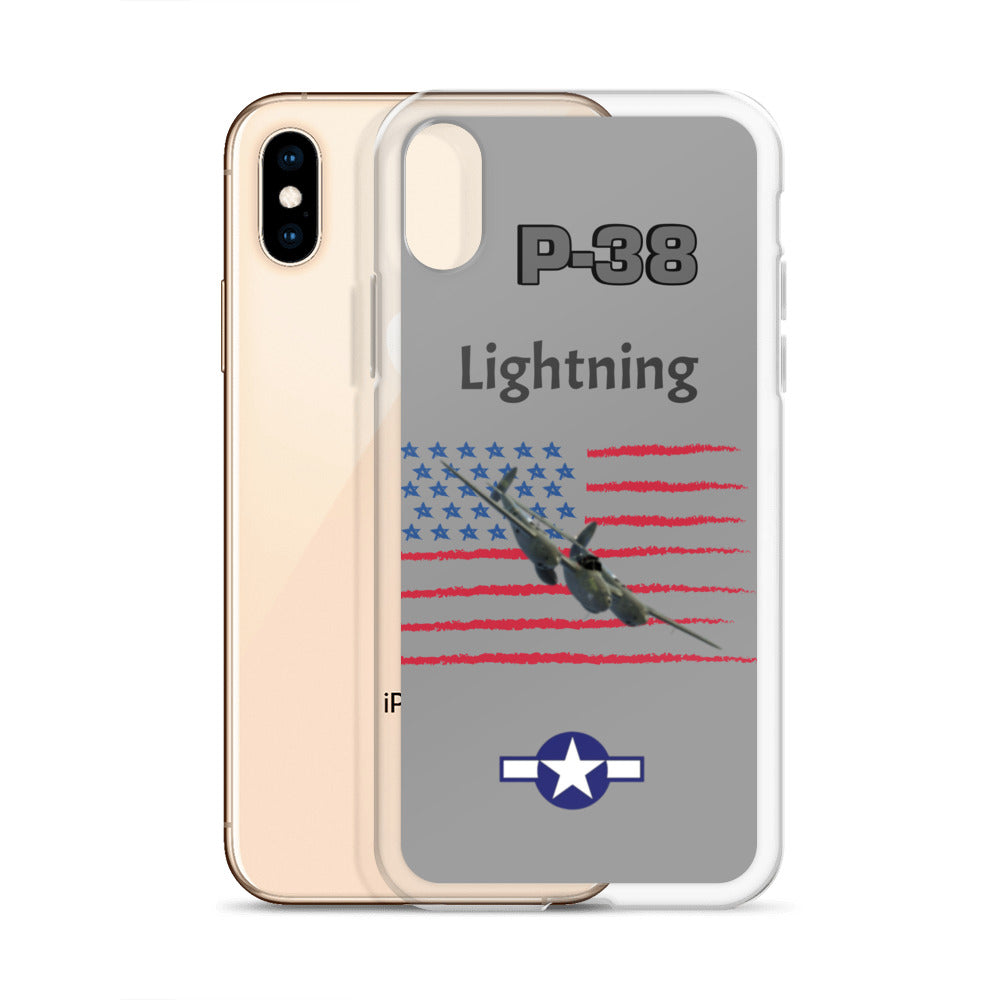 WWII Lightning Patriot Clear Case for iPhone