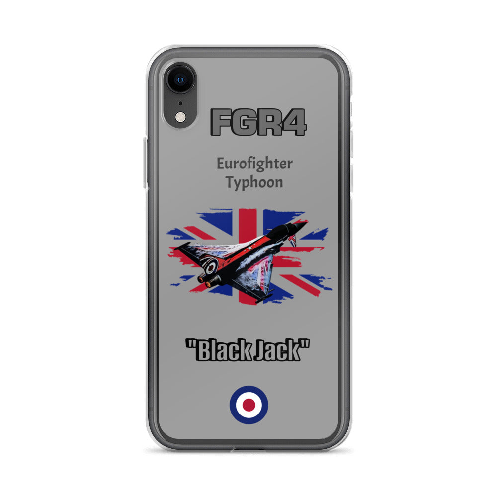 Black Jack Typhoon Clear Case for iPhone