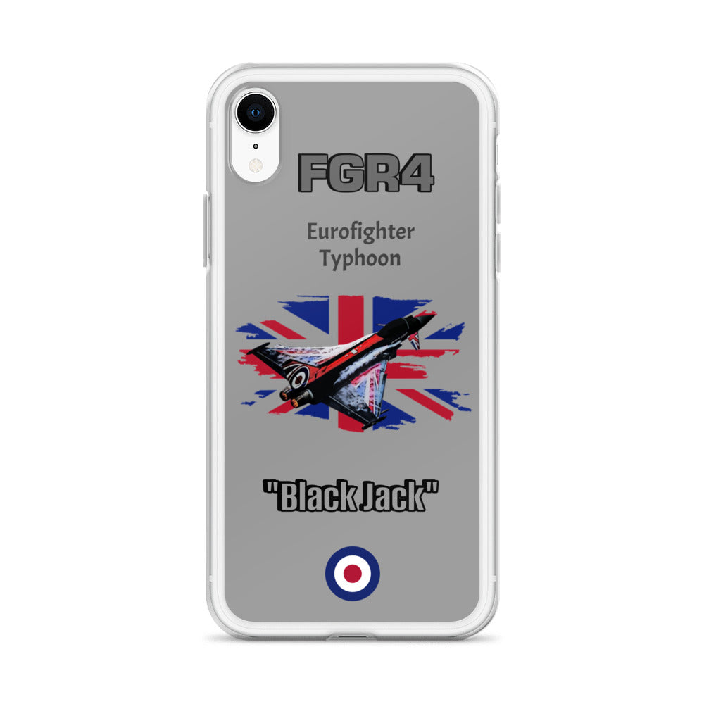 Black Jack Typhoon Clear Case for iPhone