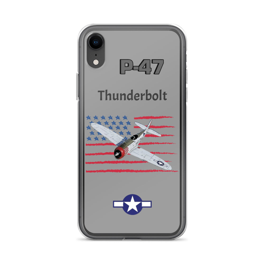 WWII Thunderbolt Patriot Clear Case for iPhone
