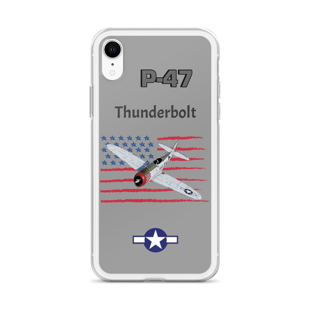 WWII Thunderbolt Patriot Clear Case for iPhone