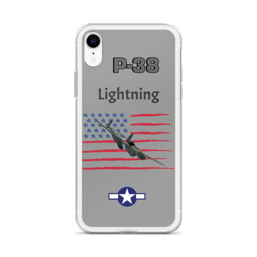WWII Lightning Patriot Clear Case for iPhone
