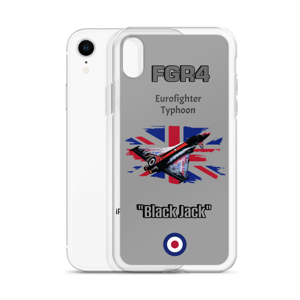 Black Jack Typhoon Clear Case for iPhone