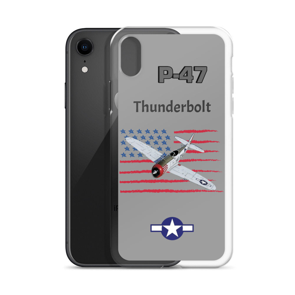 WWII Thunderbolt Patriot Clear Case for iPhone