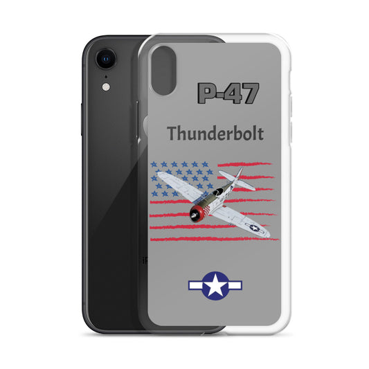 WWII Thunderbolt Patriot Clear Case for iPhone