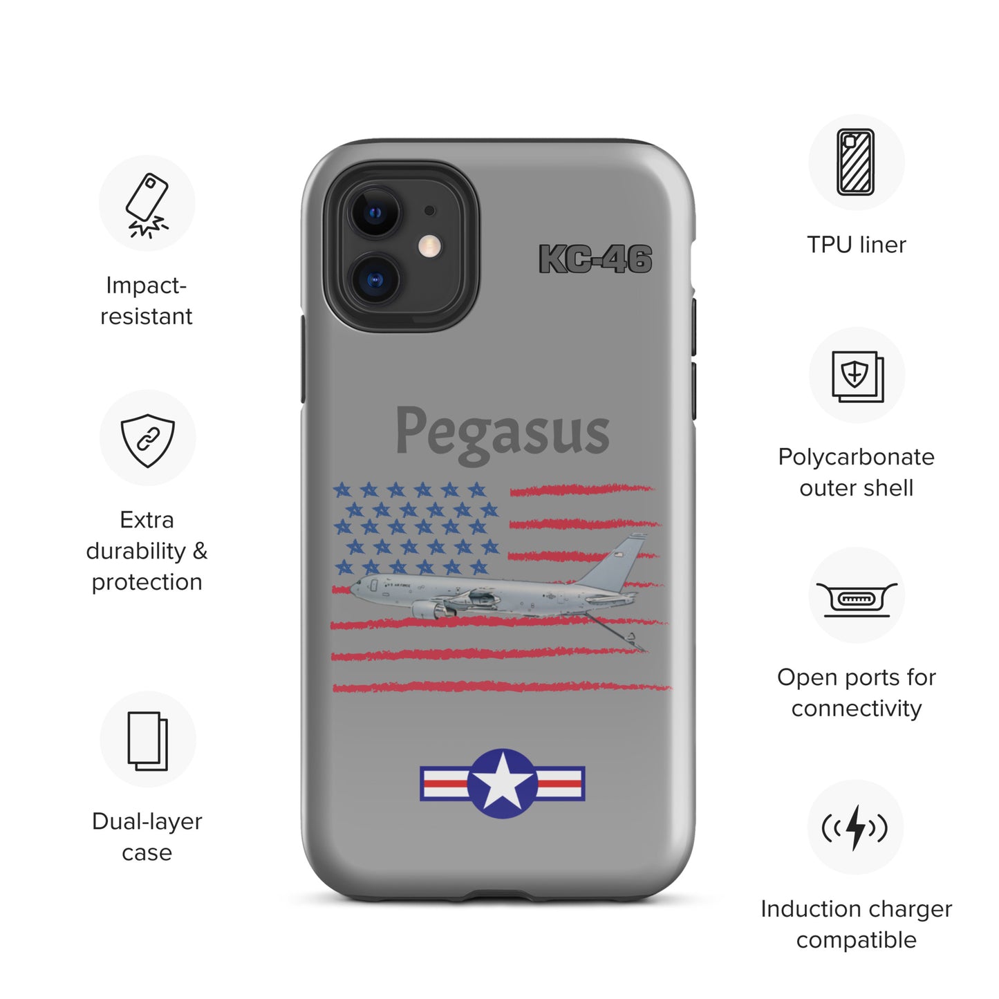 Pegasus Patriot iPhone Case (Without Quotes)