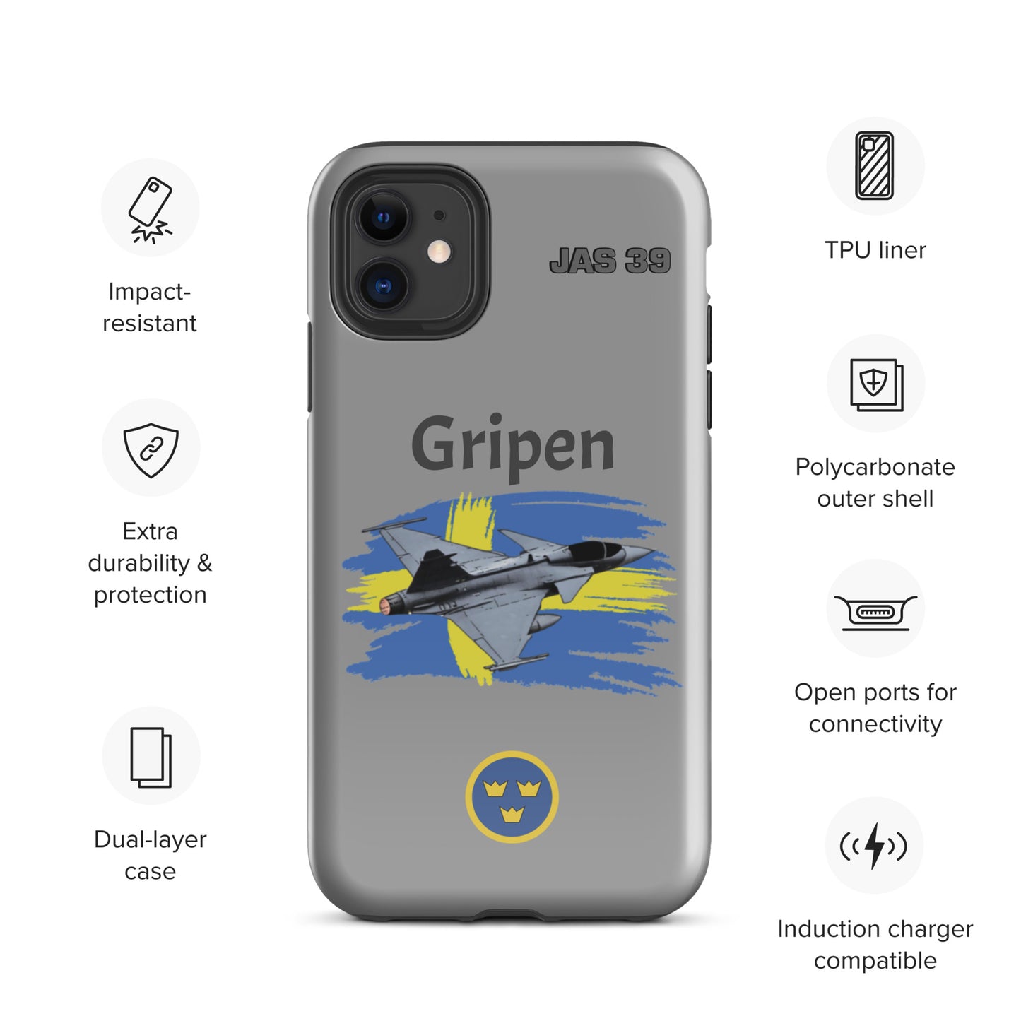 Gripen Patriot iPhone Case (Without Quotes)