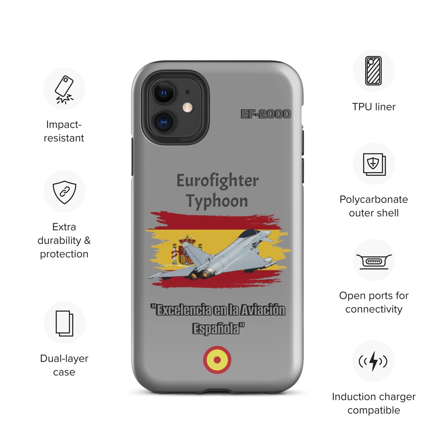 Spanish Typhoon Patriot iPhone Case