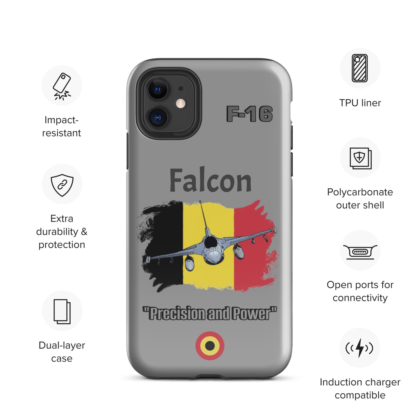 Belgium Falcon Patriot iPhone Case