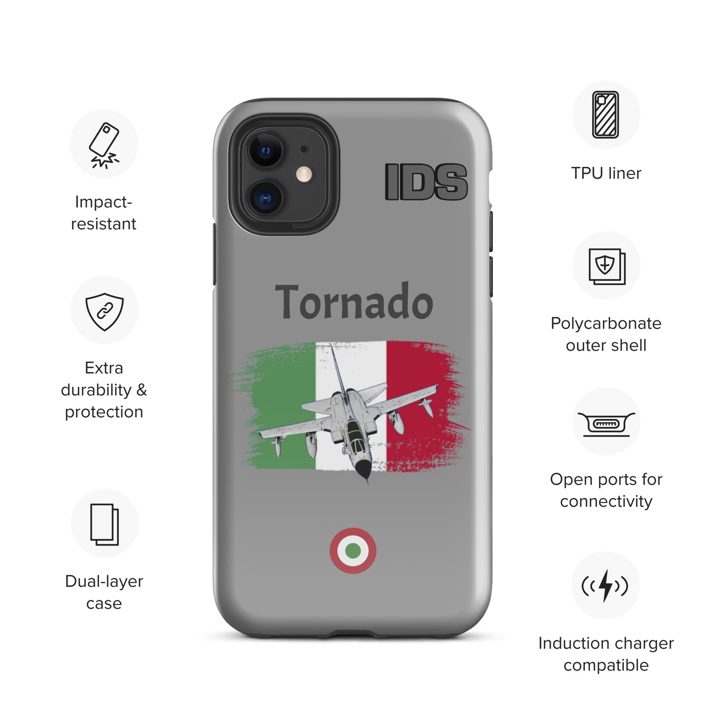 Italian Tornado Patriot iPhone Case (Without Quotes)