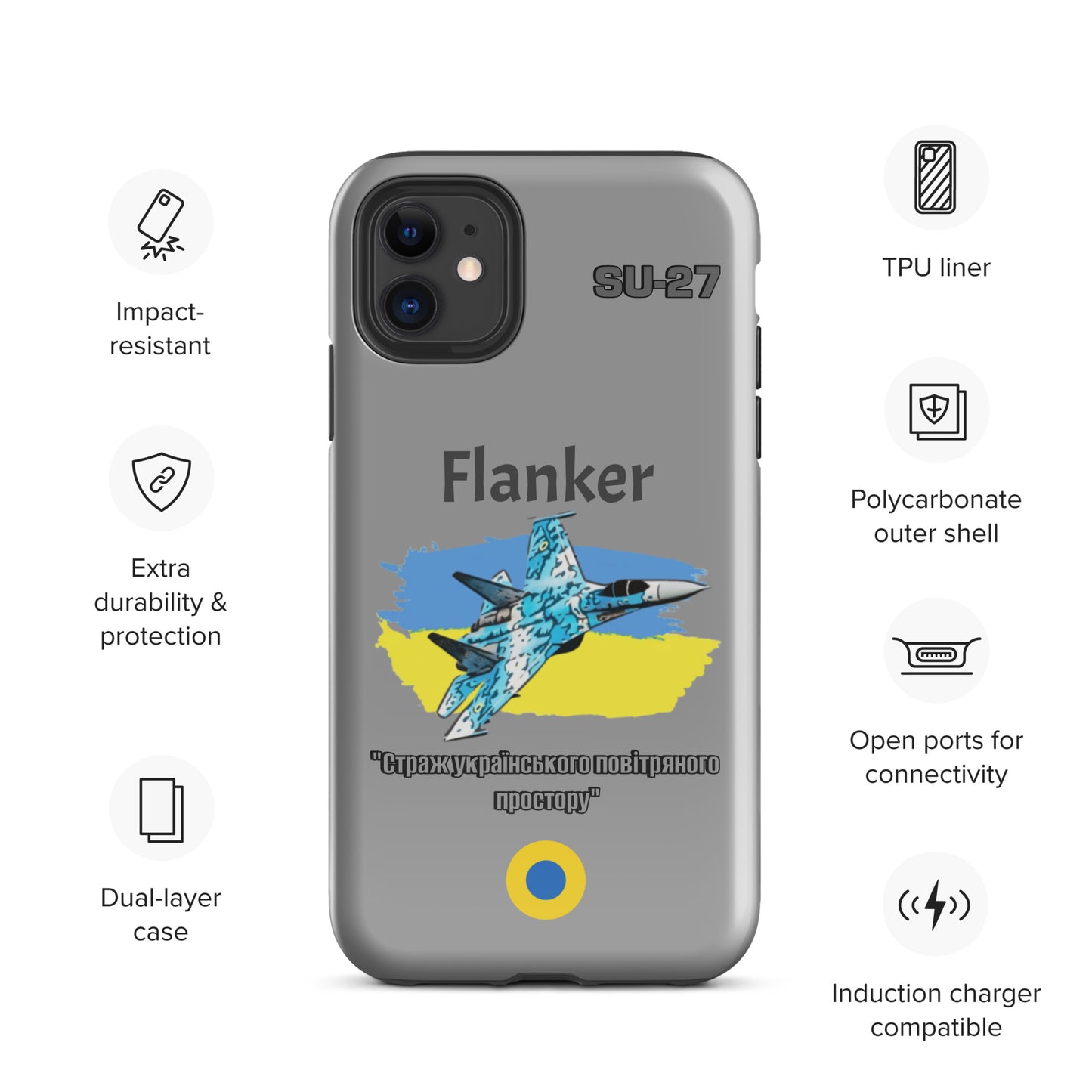 Ukrainian Flanker Patriot iPhone Case