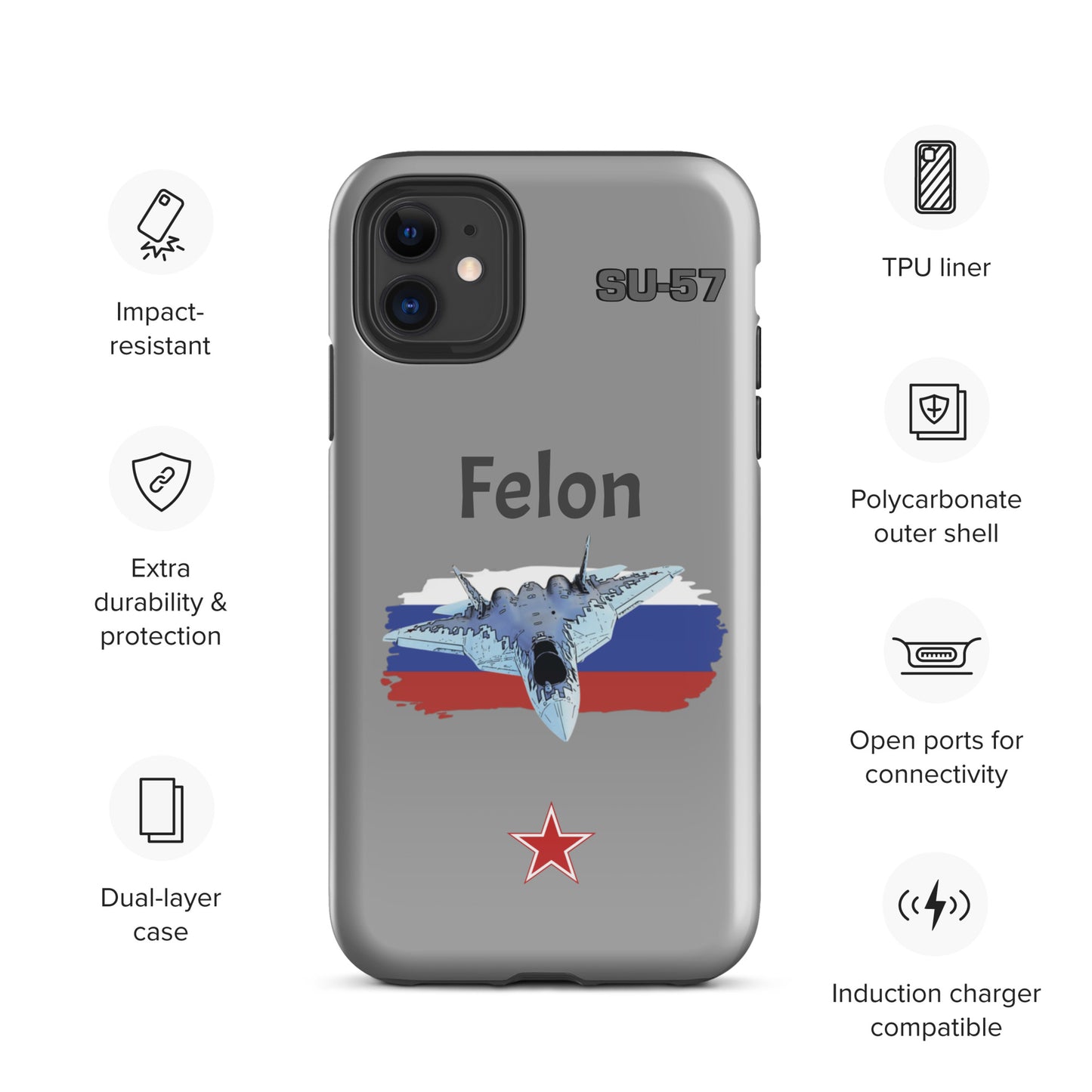 Felon Patriot iPhone Case (Without Quotes)