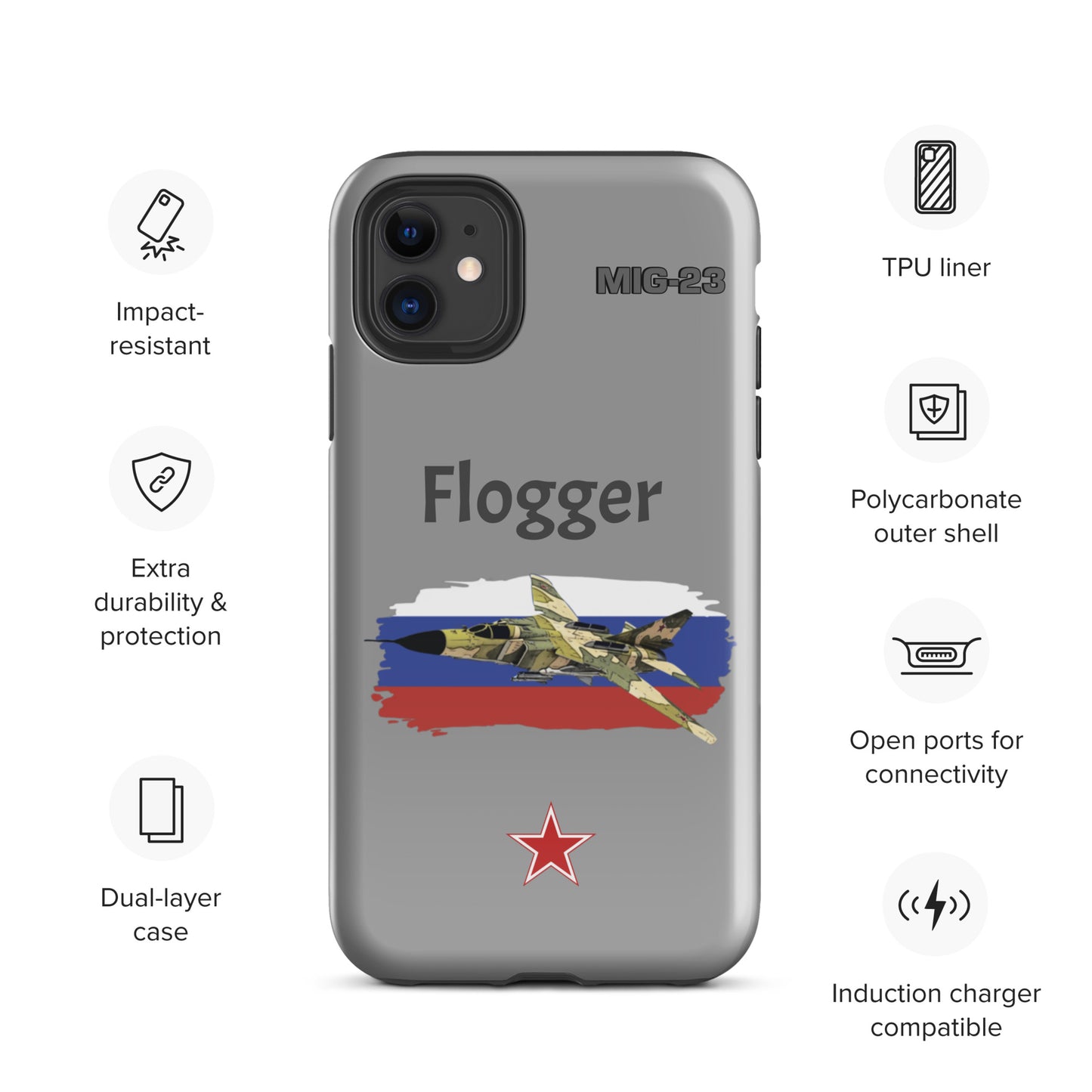 Flogger Patriot iPhone Case (Without Quotes)