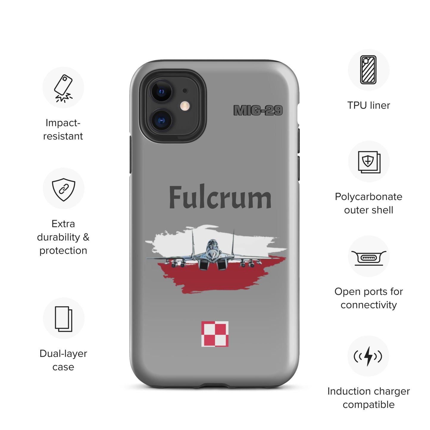 Poland Fulcrum Patriot iPhone Case (Without Quotes)