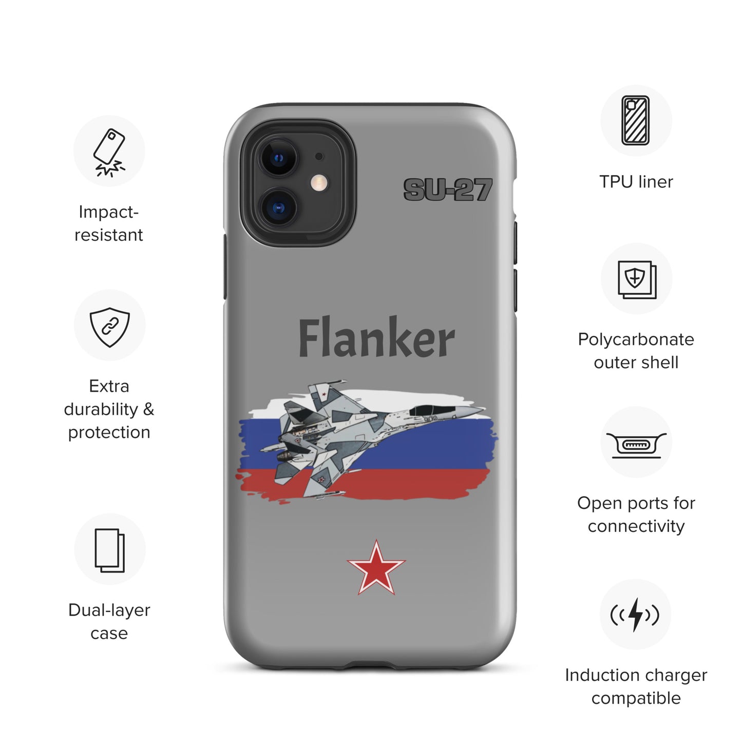Flanker Patriot iPhone Case (Without Quotes)