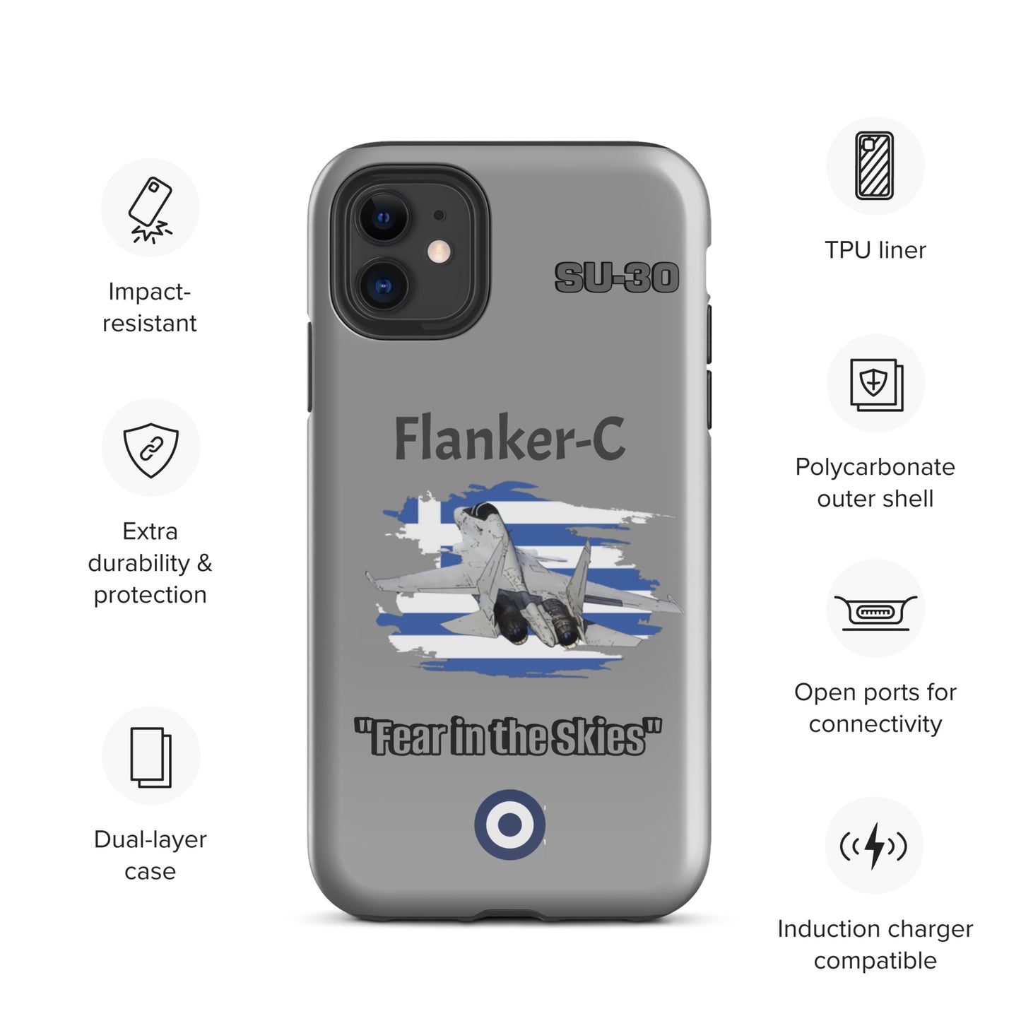 Greek Flanker Patriot iPhone Case