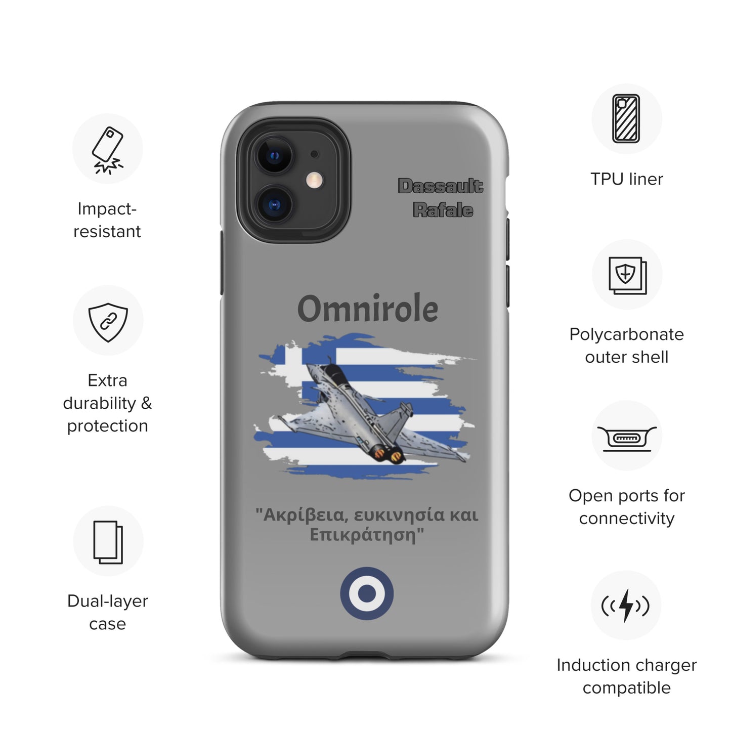 Greek Rafael Patriot iPhone Case