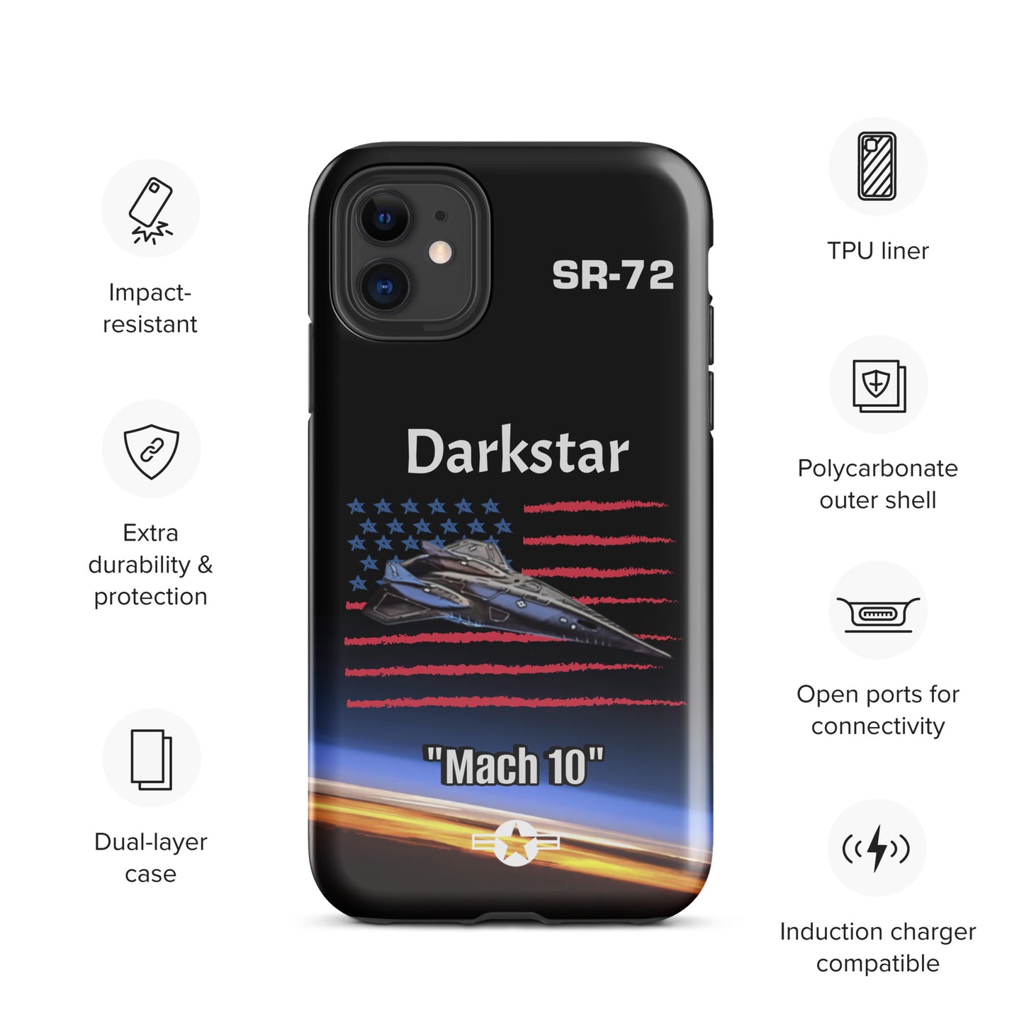 Darkstar Patriot iPhone Case