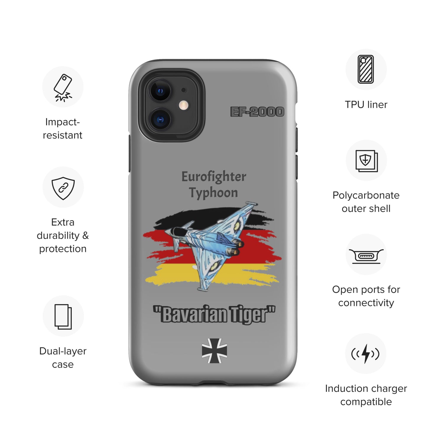 Bavarian Tiger Typhoon Patriot iPhone Case