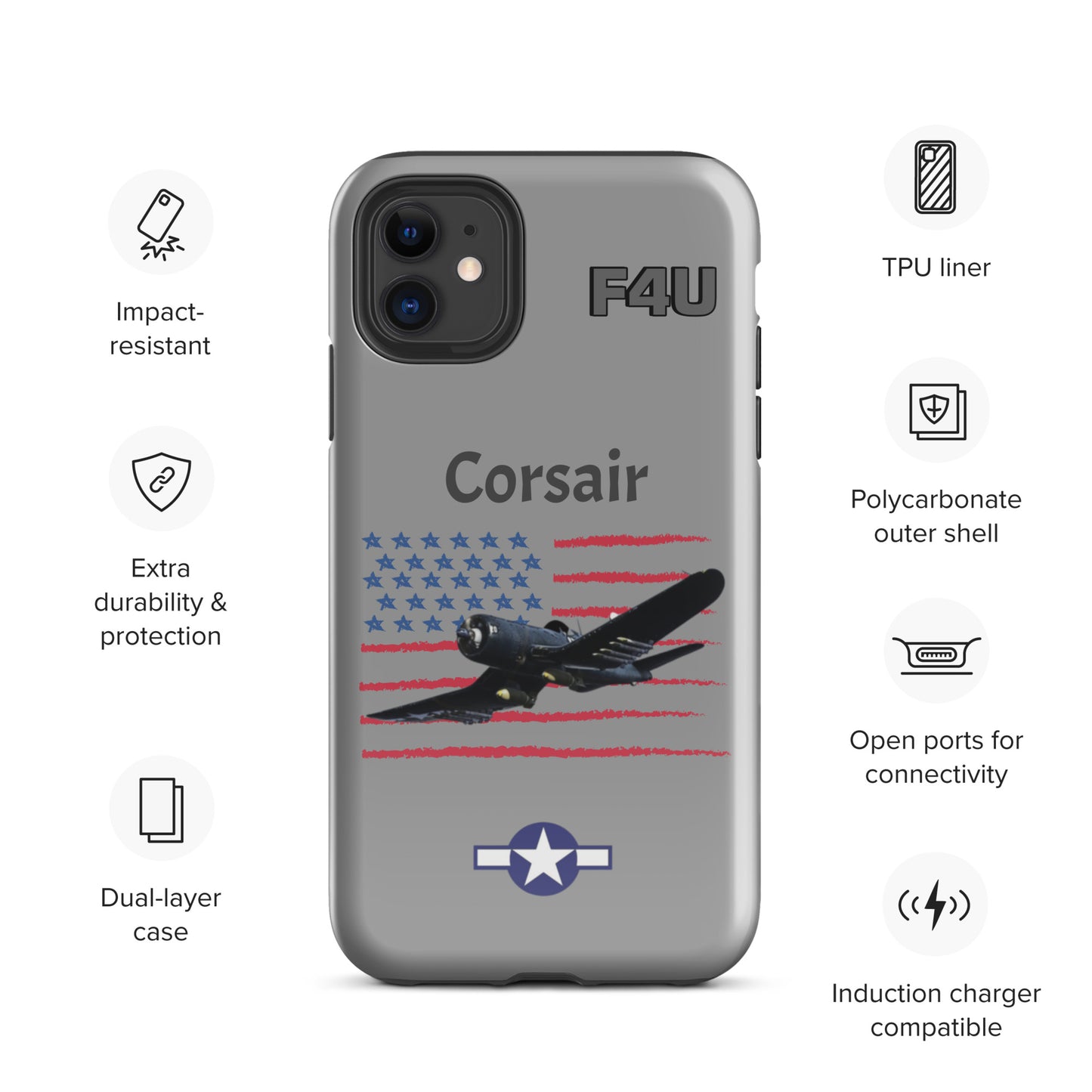 WWII Corsair Patriot iPhone Case