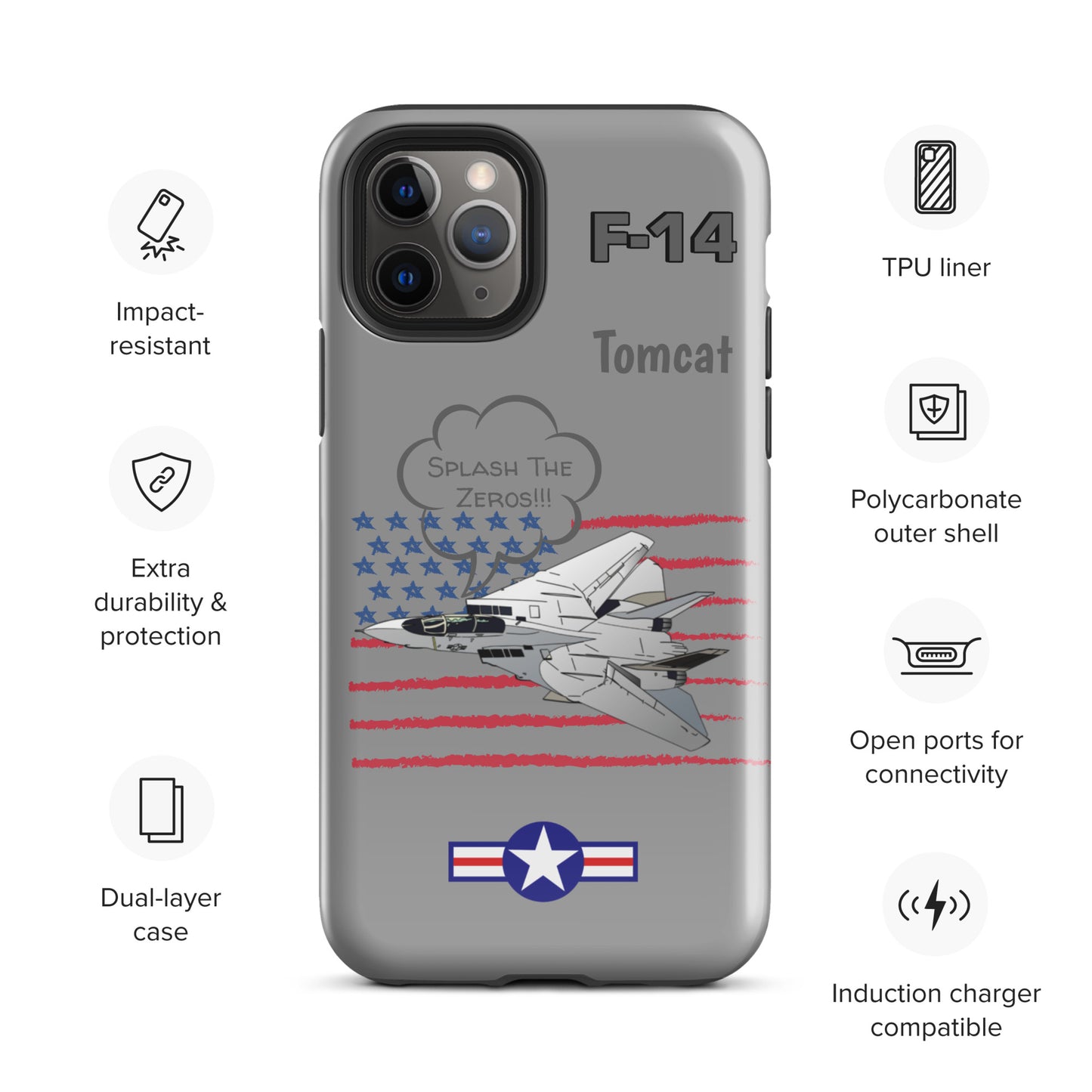 Patriot Tomcat iPhone Case (Without Quotes)