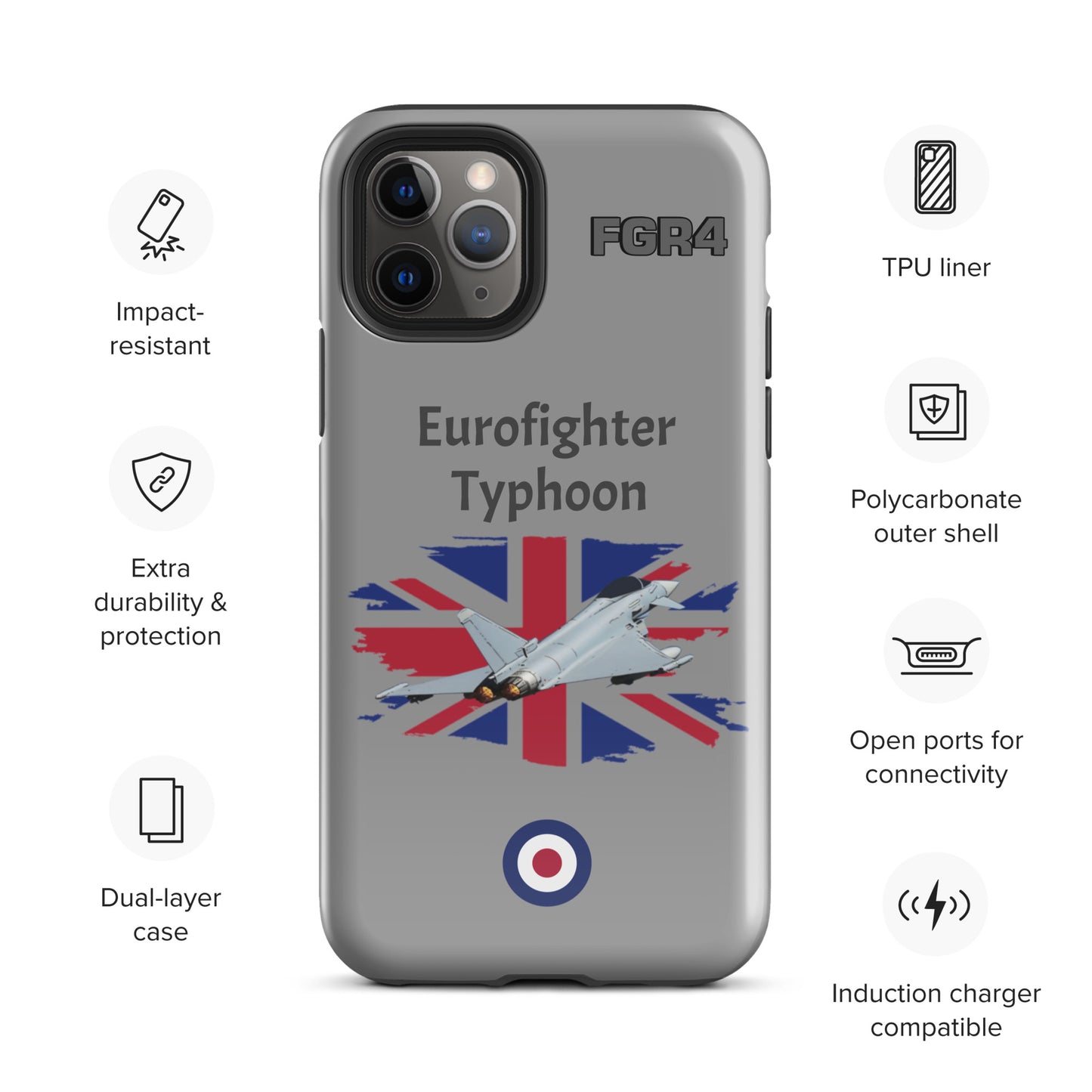 Typhoon Patriot iPhone Case (Without Quotes)