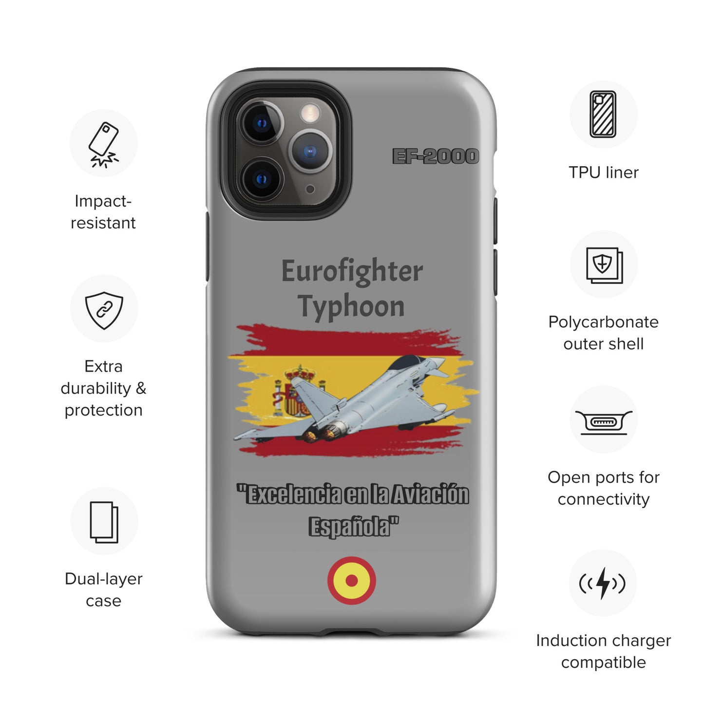 Spanish Typhoon Patriot iPhone Case