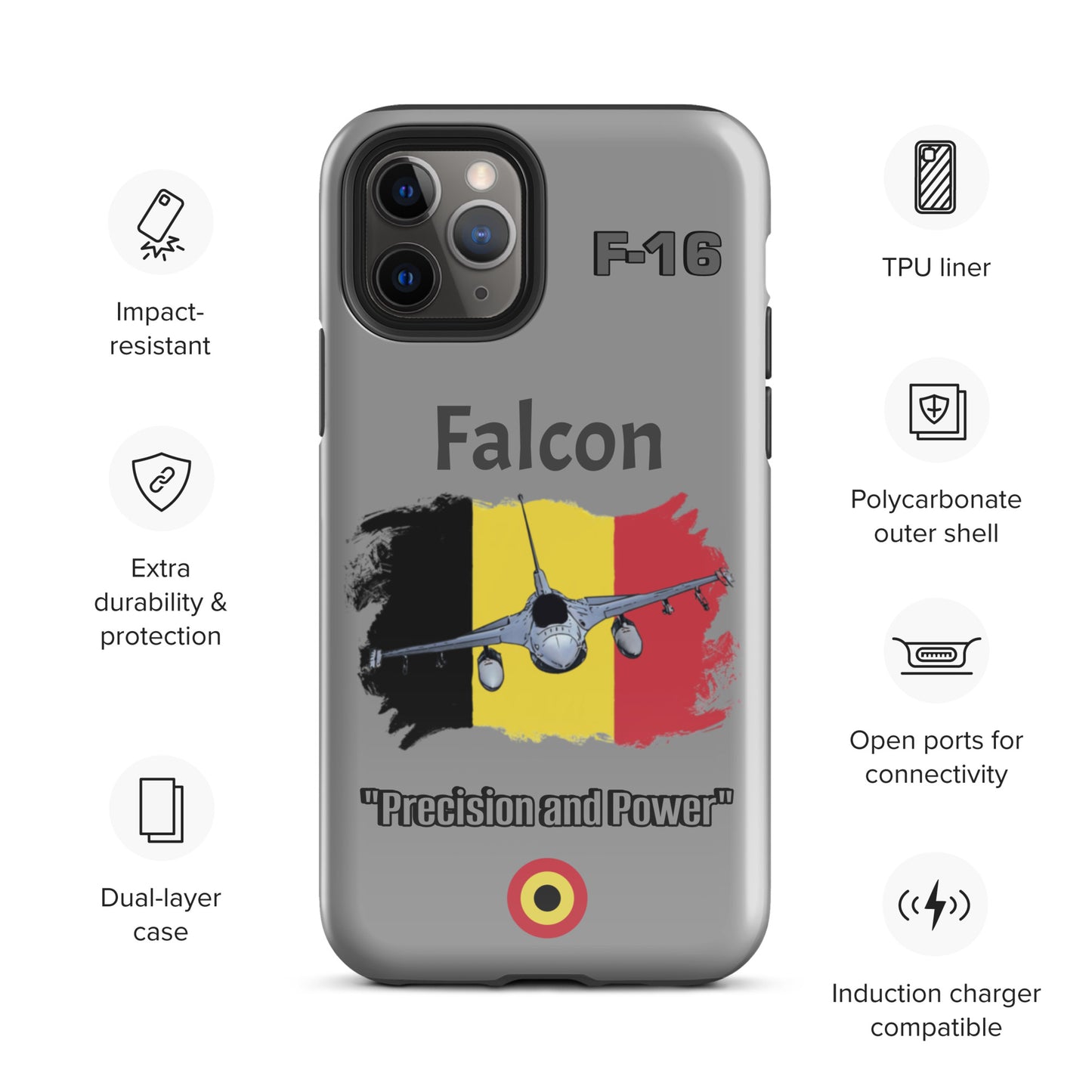 Belgium Falcon Patriot iPhone Case