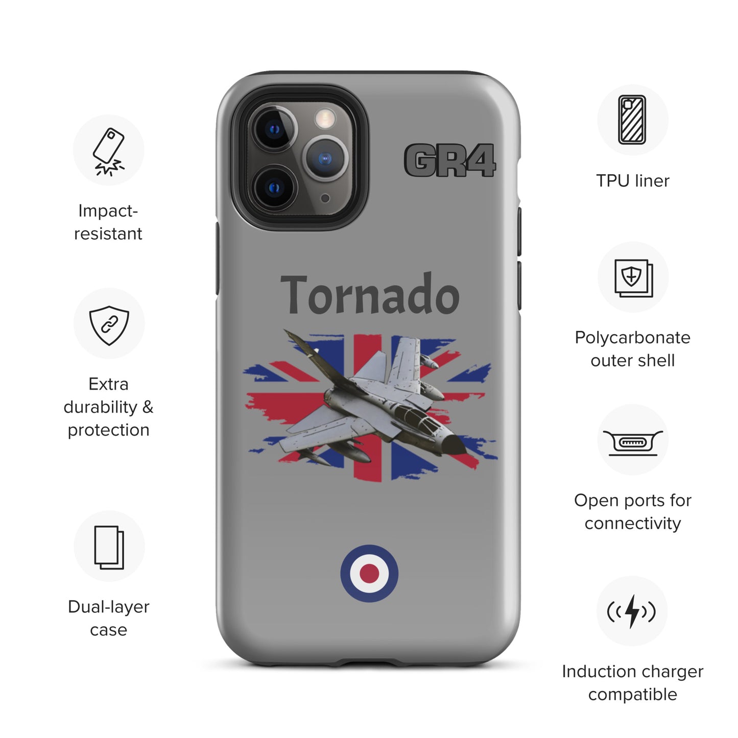 British Tornado Patriot iPhone Case (Without Quotes)