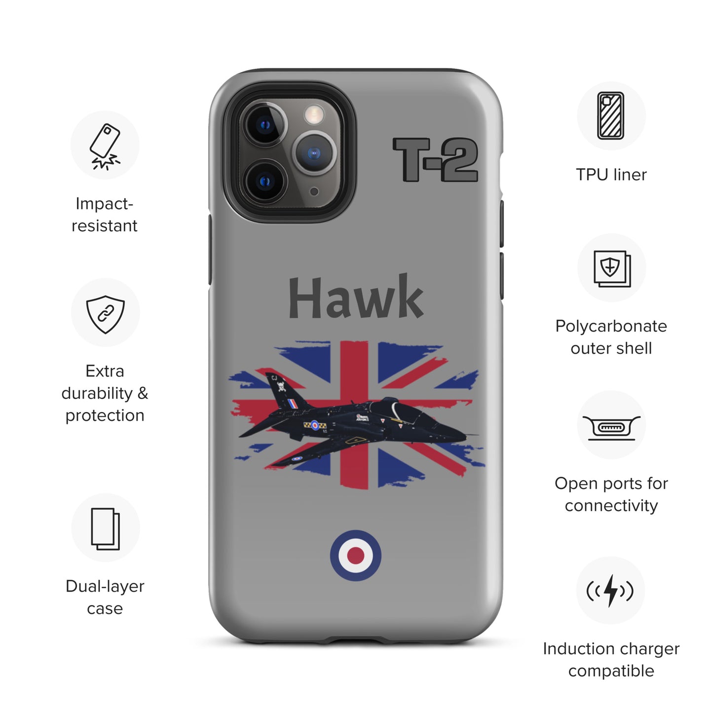 Hawk Patriot iPhone Case (Without Quotes)